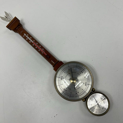 Vintage Airguide Wall Weather Station Barometer Thermometer Mid-Century Eagle
