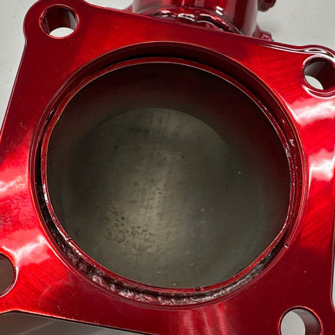 Red Anodized Aluminum Turbo Intake Elbow Pipe Charge Pipe Kit Coupler Clamps