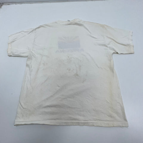 Arizona Flag Graphic Short Sleeve T-Shirt Gildan Cotton Adult Size XL *Staining