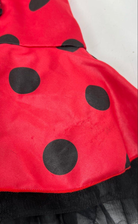 Y2K Leg Avenue Women's Daisy Bug Ladybug Costume Dress Red Black Size S/M