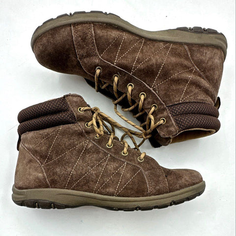Duluth Trading Co Brown Suede Ankle Sneaker Boots Women's Size 9 Medium 39703