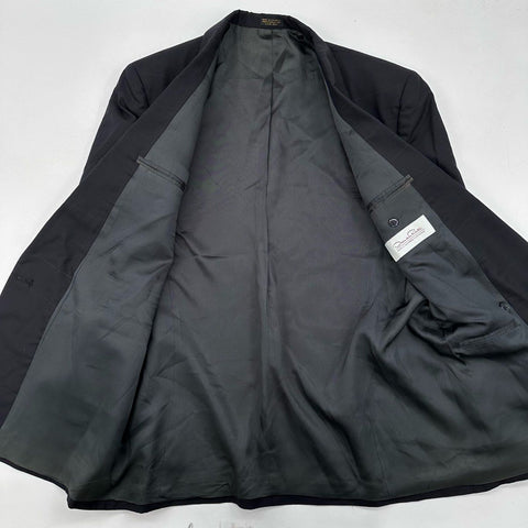 Oscar De La Renta Men's Double Breasted Windowpane Blazer Jacket Sz 40R