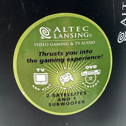 Vintage Altec Lansing XA3021 2.1 Gaming Speaker System Subwoofer Set