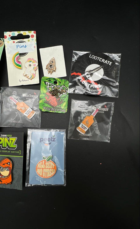 Lootcrate Wild Turkey Cobra Kai Lapel Pin & Button Lot 16 Packs Collector Items