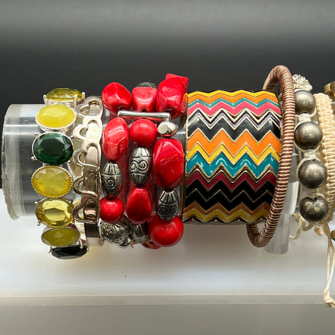 Fashion Jewelry Bracelet Lot 23pc Supernatural Boho Beaded Bangles Cuffs