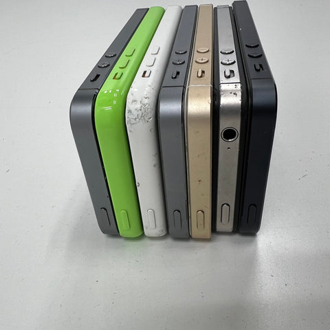 Apple iPhone 4S 5 5c 5s SE Lot of 7 Smartphones Passcode Locked For Parts