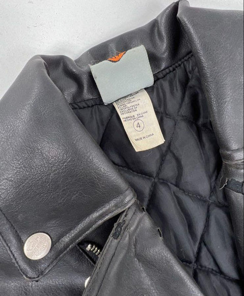 Harley-Davidson Kids Clothing Lot Moto Jacket Denim Jumper Tee Sz 18M 4T Youth L