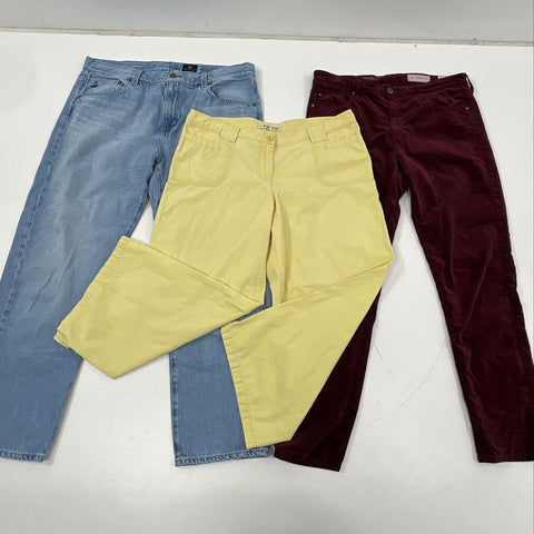 Lot 3 AG Adriano Goldschmied Anthropologie Hei Hei Women's Jeans Pants Sz 31 10