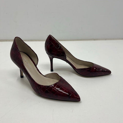 Lot 2 Karen Millen & Sergio Rossi Leather Heels Pumps Sandals Sz 37 & 36.5