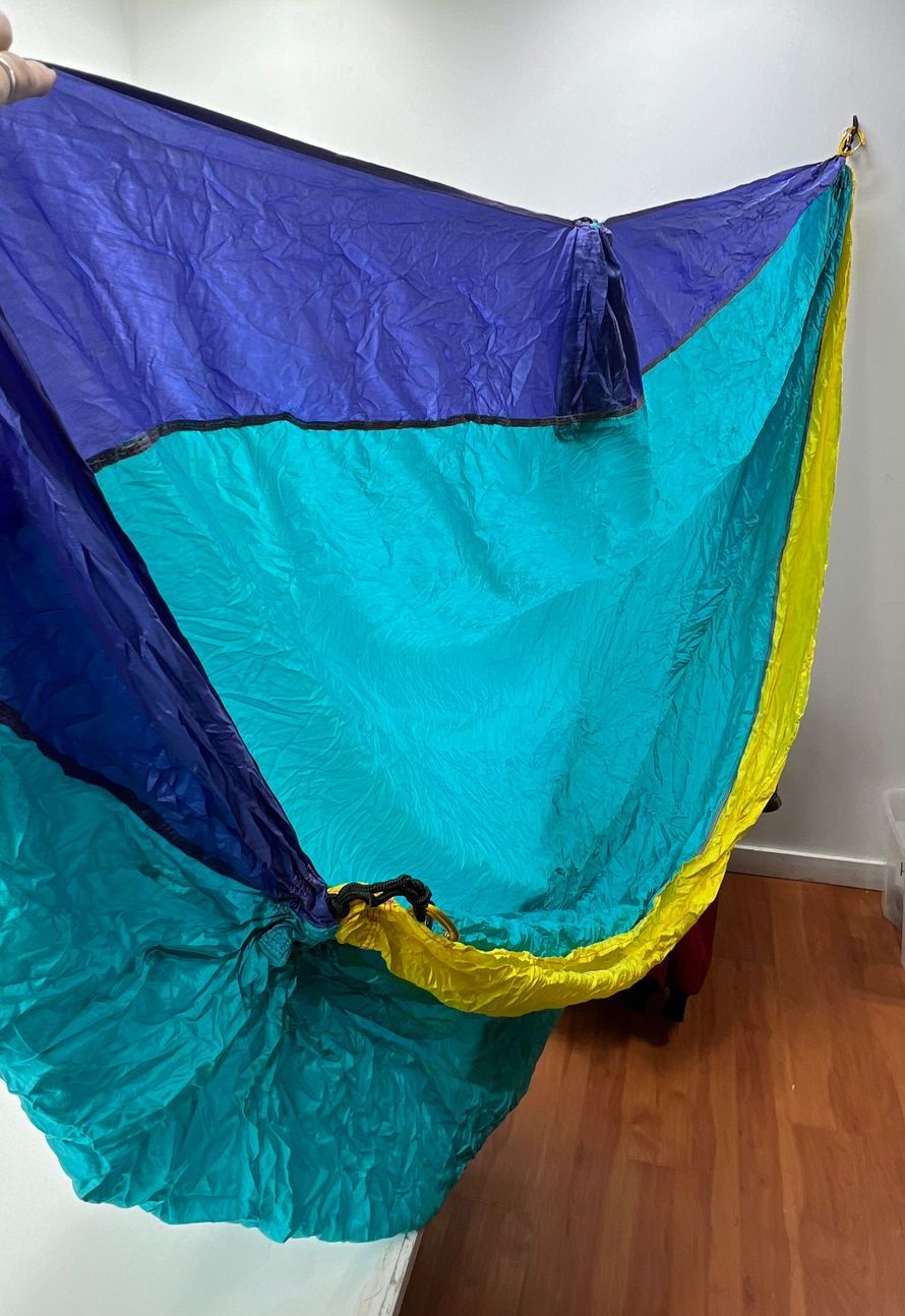 ENO Blue Purple 100% Nylon Packable Hammock w Stuff Sack 98"x72" Camping