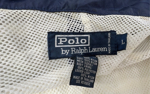 Vintage 90s Polo Sport Ralph Lauren Yachting Windbreaker Hooded Jacket Sz L