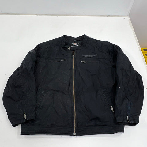 Harley-Davidson Genuine MotorClothes Canvas Moto Jacket Embroidered Sz 5XL