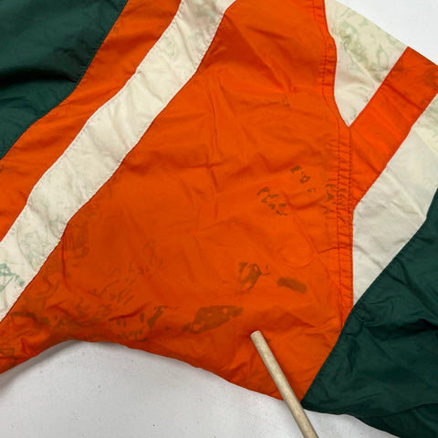 Vintage 90s Starter Miami Hurricanes NCAA Full Zip Puffer Jacket Sz M