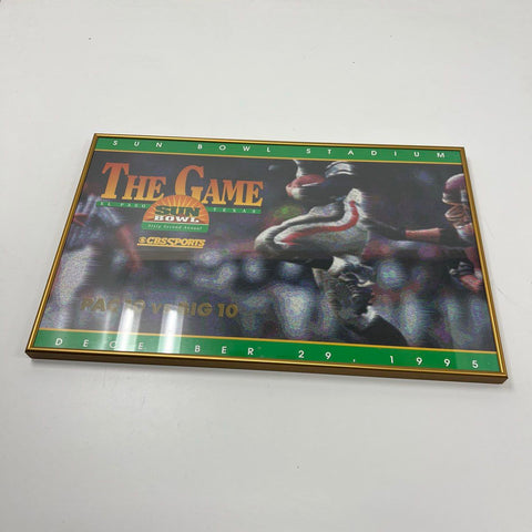 1995 Sun Bowl Framed Poster PAC 10 vs BIG 10 The Game Lenticular Vintage NCAA