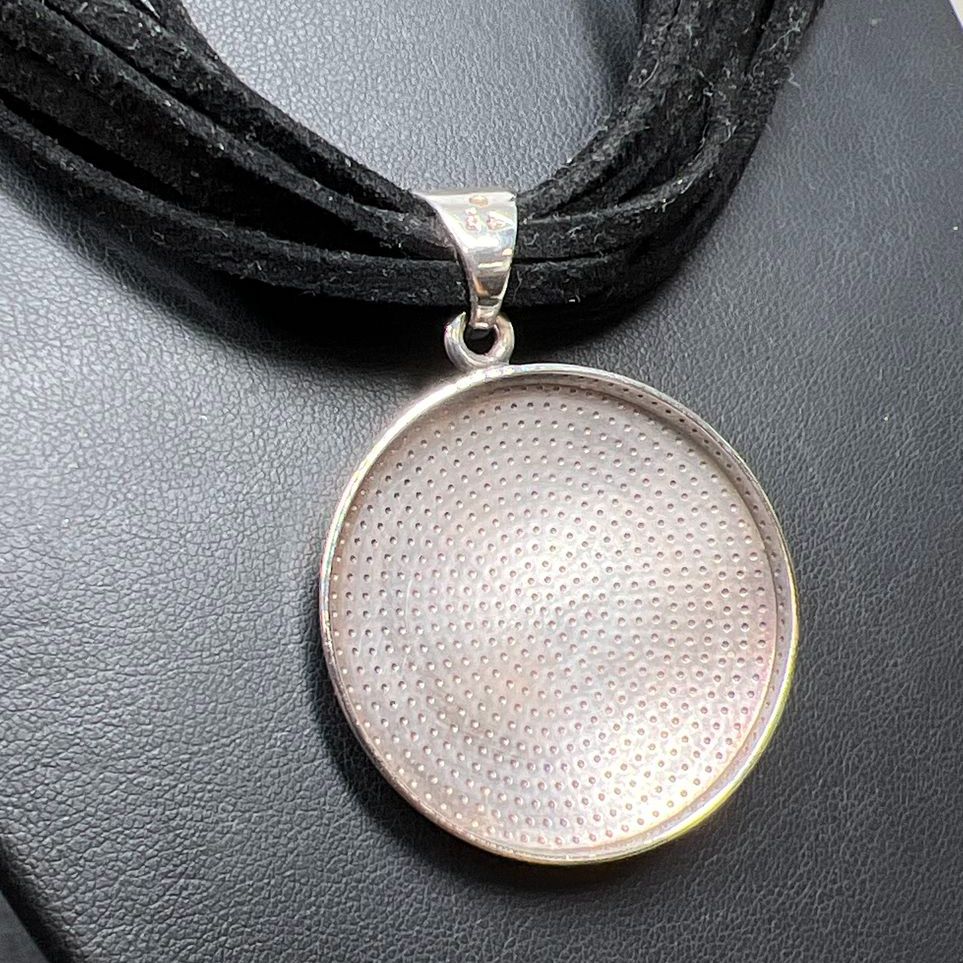 Silpada Sterling Silver Circle Pendant Multi-Cord Necklace