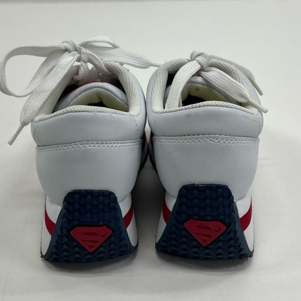 Vintage DC Comics White Super Girl Platform Lace Up Sneakers Shoes Girls 6.5
