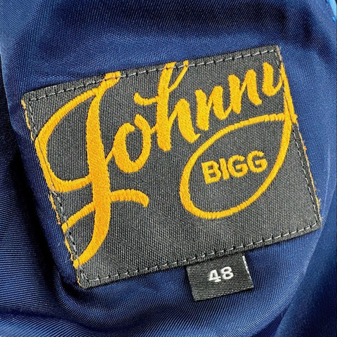 Johnny Bigg Men's Navy Brocks Check Stretch 2B Suit Jacket Size 48 NWT