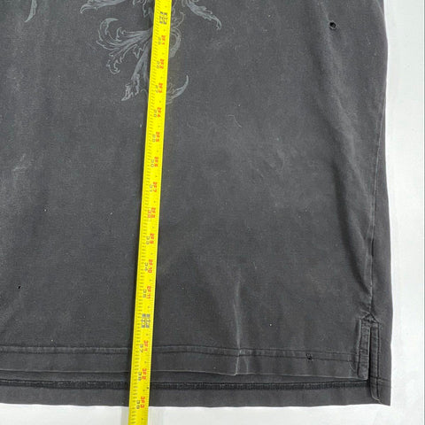 Y2K Ecko Unltd Men's Polo Shirt Black Graphic Rhino Raw & Uncut Size 5XB