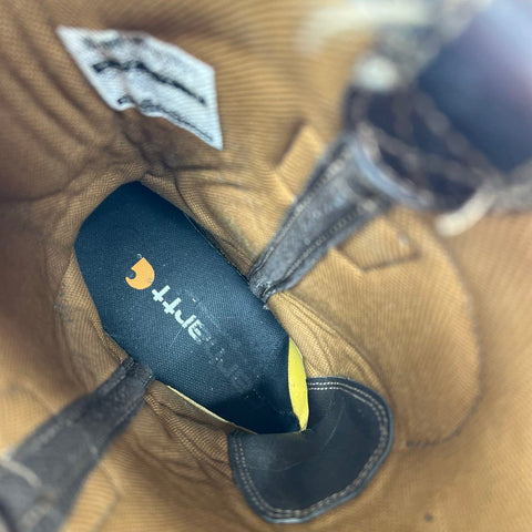 Carhartt CMP1208 Brown Leather Wellington Safety Toe Work Boots Size 9