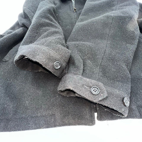 Vintage 90s Polo Ralph Lauren Wool Barracks Bomber Jacket Black Sz XXL