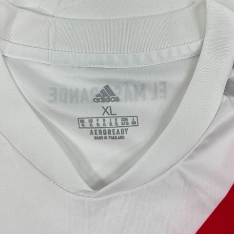 Adidas River Plate 2020/21 Home White Red Soccer Football Jersey Men's XL