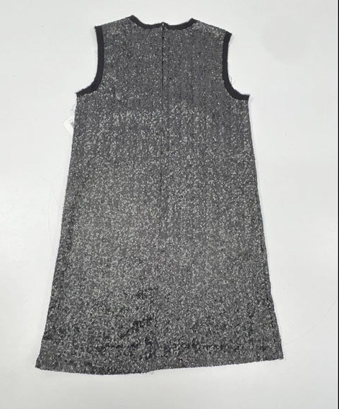 Lucky Brand Women's Silver Black Sequin Sleeveless Shift Party Dress Sz S NWT
