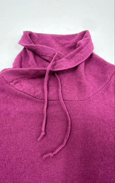 L.L. Bean Women's Classic Cashmere Funnel Neck Sweater Purple NWT Sz XL