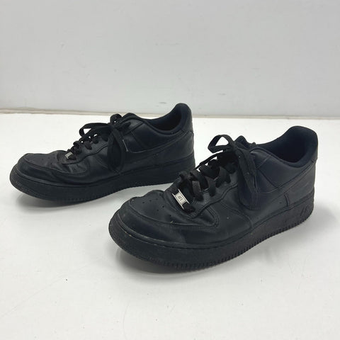 Nike Air Force 1 '07 Low Black Leather Sneakers 315122-001 Men's Size 11.5