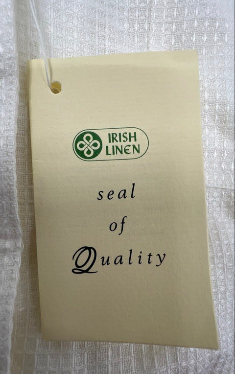 Vintage 80s Richard Malcolm 100% Irish Linen Short Sleeve Shirt Sz 4