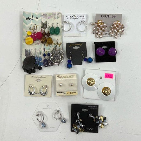 NWT Richelieu Liz Claiborne Vintage & Modern Earring Lot of 10 Packages