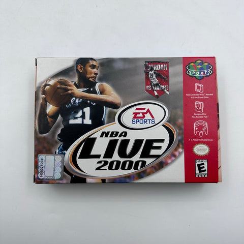 NBA Live 2000 Nintendo 64 N64 CIB Complete in Box Manual EA Sports Retro 1999
