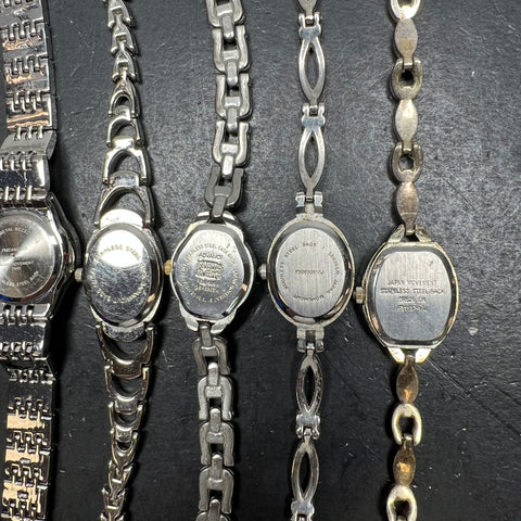 Women's Watches Lot Advance NY&Co Fmd Others Quartz Silver Tone Mixed Untested