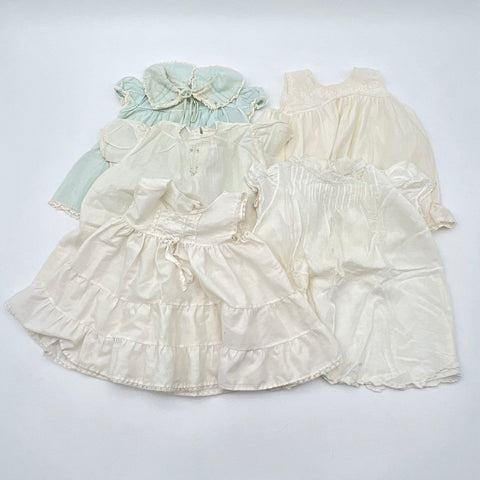 infant vintage lace dress Christening White Lace Baby Flower Girl Dress Short Sleeve Vintage Gown