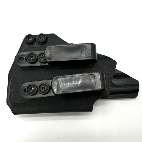 Kydex Gun Holster Lot 3 Holsters and 1 Appendix Clip Black RH Large Frame