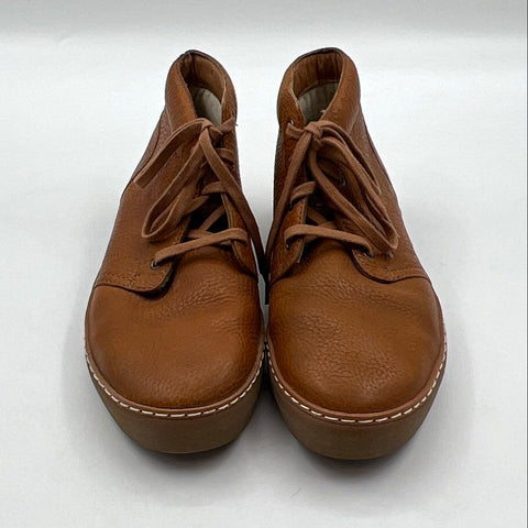 UGG Freamon Brown Pebble Leather Chukka Sneakers Size 8