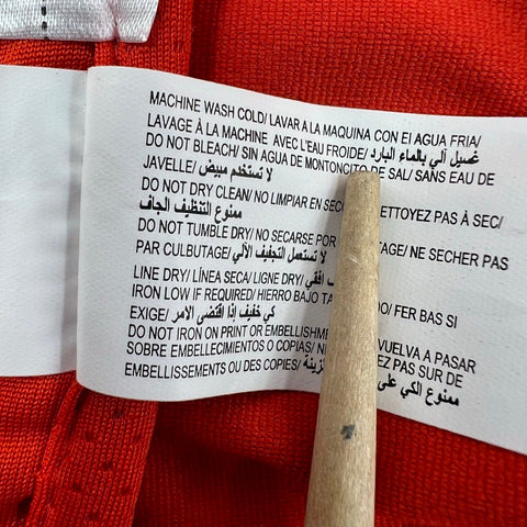 Kappa Men's Red Quilted Bomber Jacket Full Zip Reflective Lightweight Sz XL