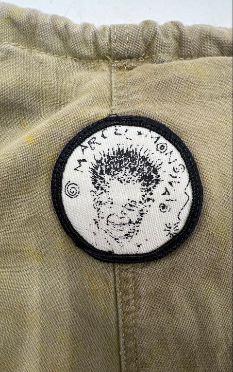 Marcel Monsivais Vintage 90s Tan Elastic Waist Artist Pants Santa Barbara Sz 2