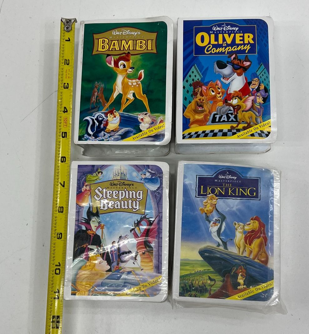 Vintage 1996 Disney McDonald's Happy Meal Toy Lot 4 Lion King Bambi Sealed