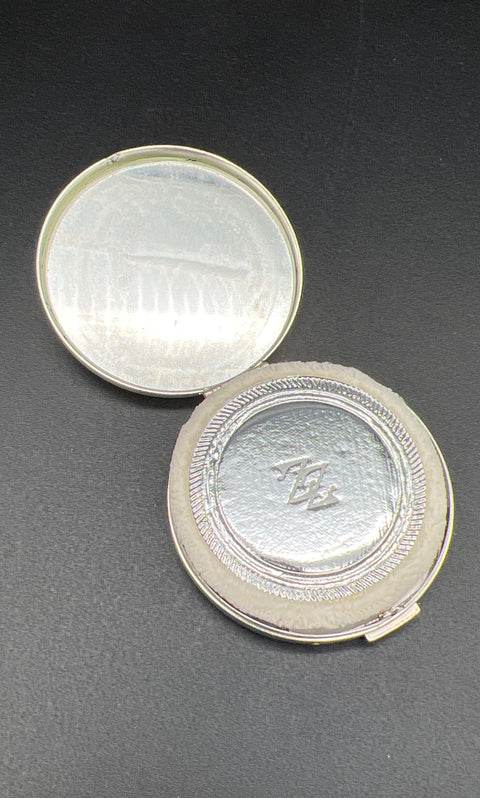 Vintage Elgin American & Byzac Lot of 2 Powder Compacts Gold & Silver Tone