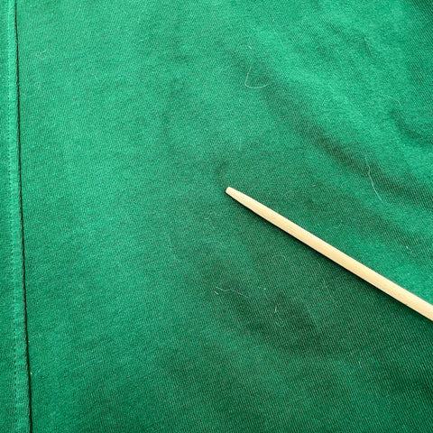 Velvet Anthropologie Green Cotton V-Neck Puff Sleeve A-Line Dress Women's M