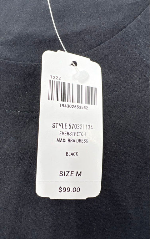 Soma Women's Everstretch Maxi Bra Dress Black Sleeveless Tie Waist NWT Sz M