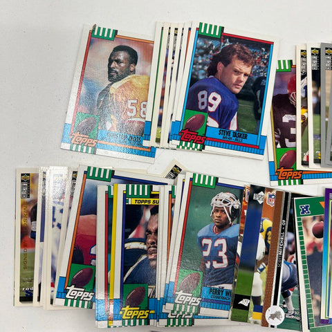 100+ Football Card Lot 1990s NFL Topps Pro Set Upper Deck Bulk Vintage