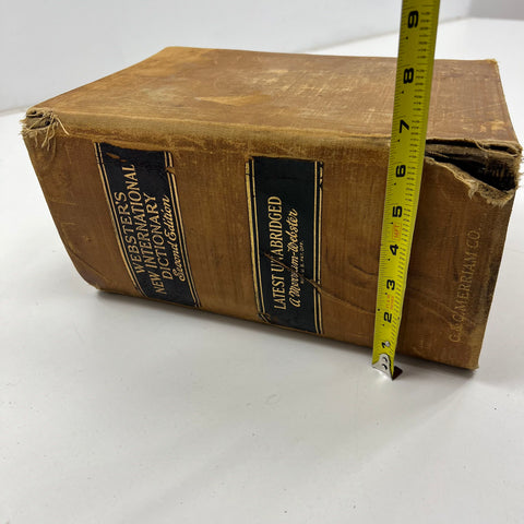 1949 Webster's New International Dictionary Second Edition Unabridged Merriam