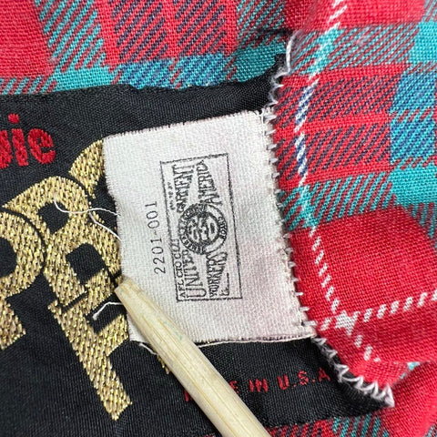 Vintage 80s Union Pacific Railroad Bomber Jacket Flannel Lined USA Made Sz S