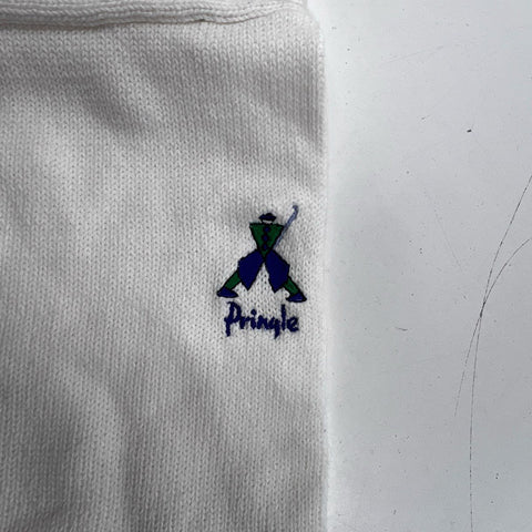 Vintage 90s Pringle Sports Nick Faldo Cotton Argyle Golf Sweater Sz M