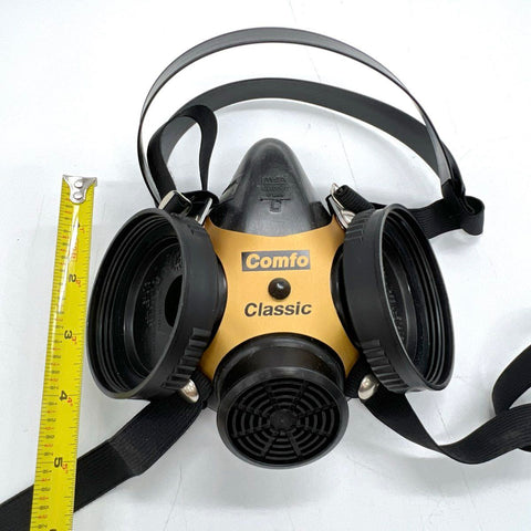 MSA Comfo Classic Half-Mask Respirator Face Mask Black Gold NWT Sz L