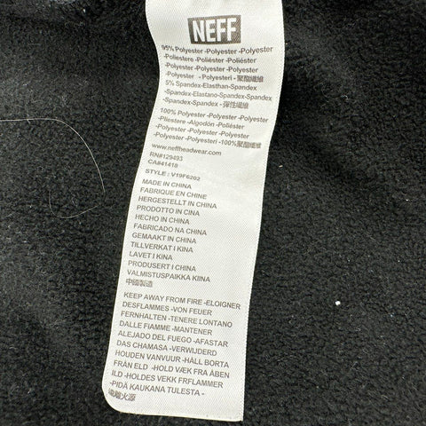 Neff Men's Softshell Hoodie Jacket Camo Black Colorblock Full Zip Fleece Sz M