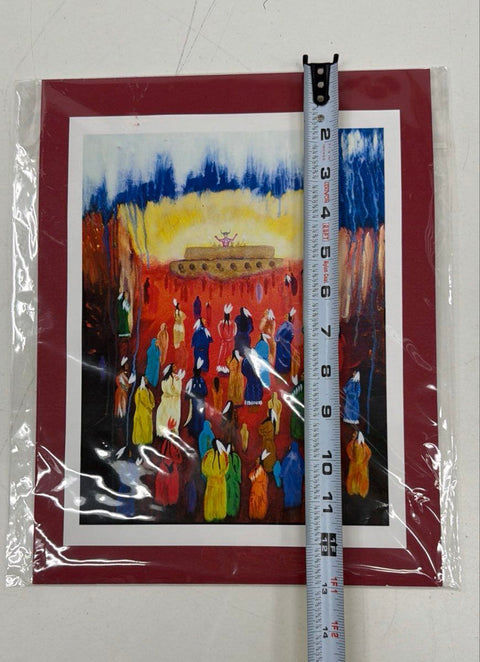 R Wade Brown Shaman I Native American Art Print Signed 10x13 Matted