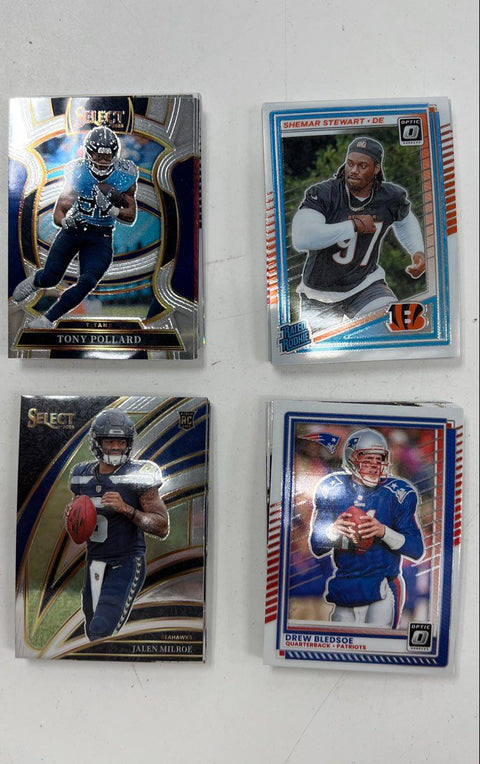 Mixed Sports Card Lot Modern NFL MLB Topps Chrome Optic 3 Lbs See Photos
