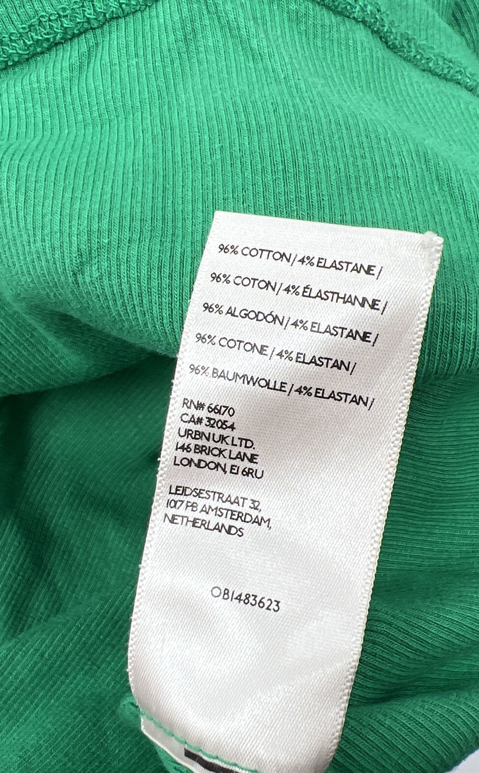 Anthropologie Maeve Green Ribbed T-Shirt Magenta Skirt Set Women's Small